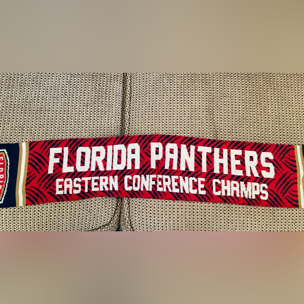 Scarf: Florida Panthers Eastern Conference Champions. NEW